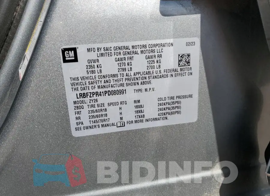 LRBFZPR41PD080991 Photo# 13