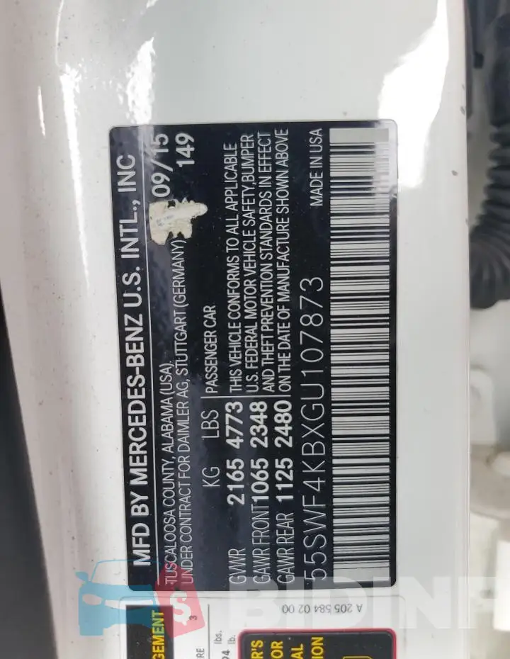 55SWF4KBXGU107873 Photo# 12