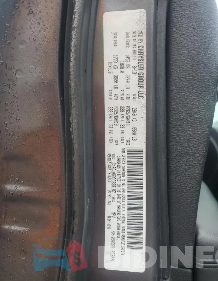 1C4RDJDG0LC205166 Photo# 13