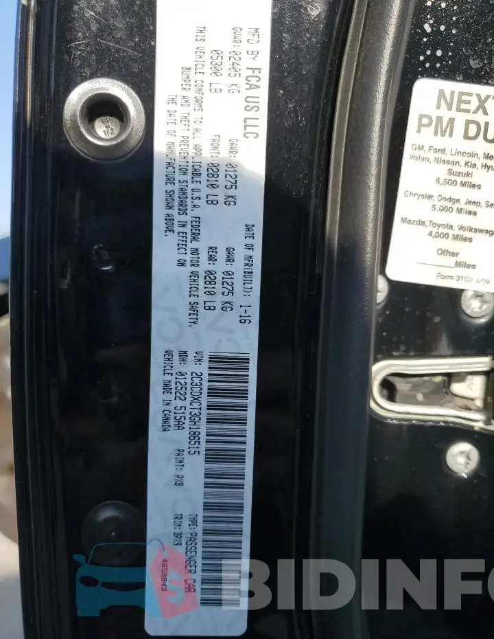 2C3CDXCT3GH186515 Photo# 12