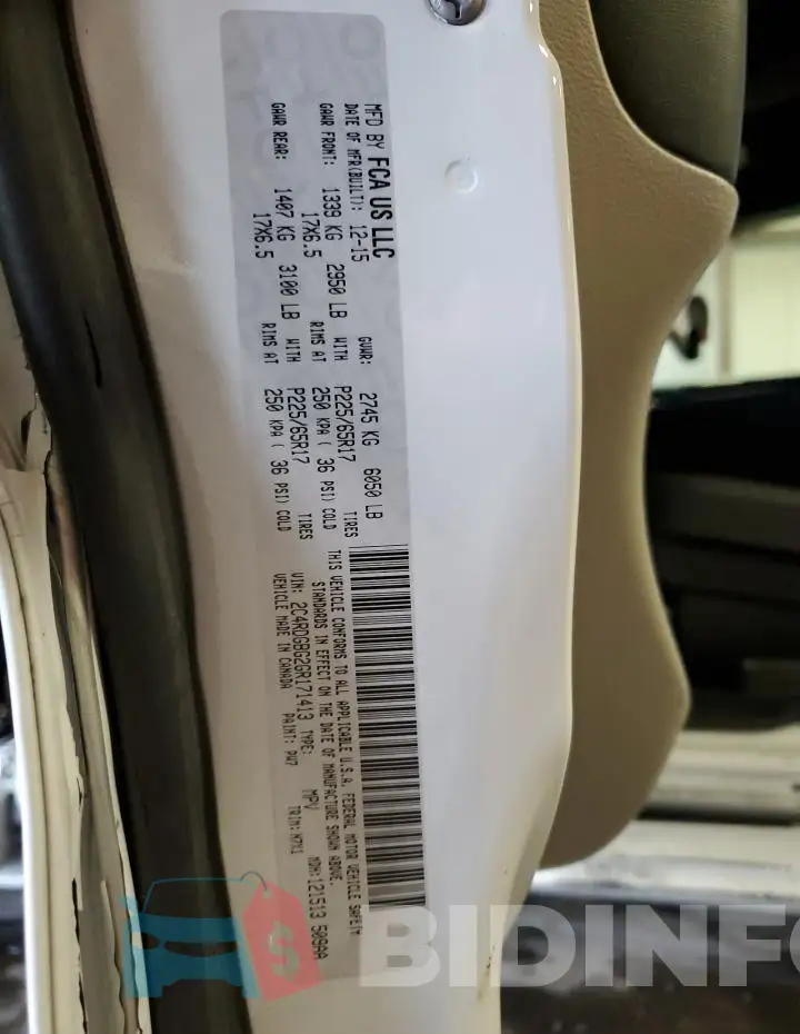 2C4RDGBG2GR171413 Photo# 13