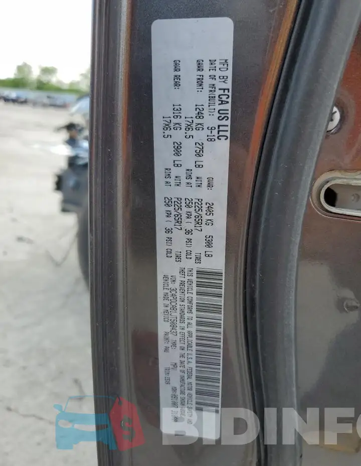 3C4PDCAB1JT508437 Photo# 13