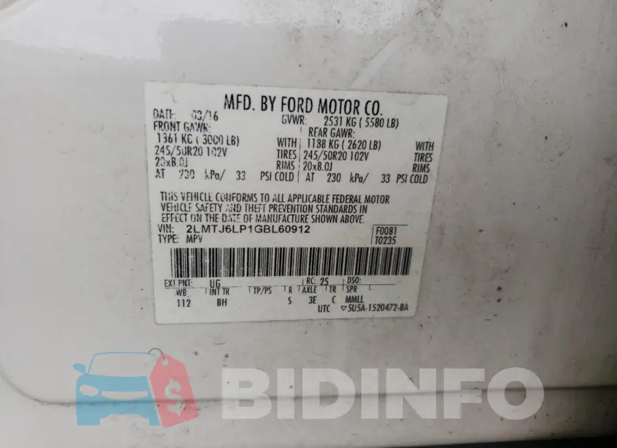 2LMTJ6LP1GBL60912 Photo# 13