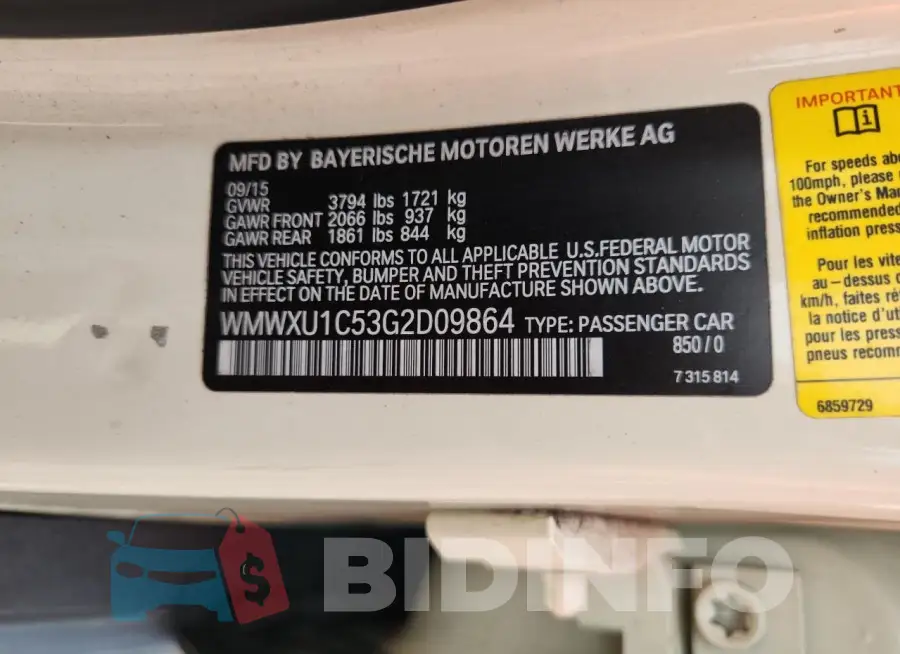 WMWXU1C53G2D09864 Photo# 12