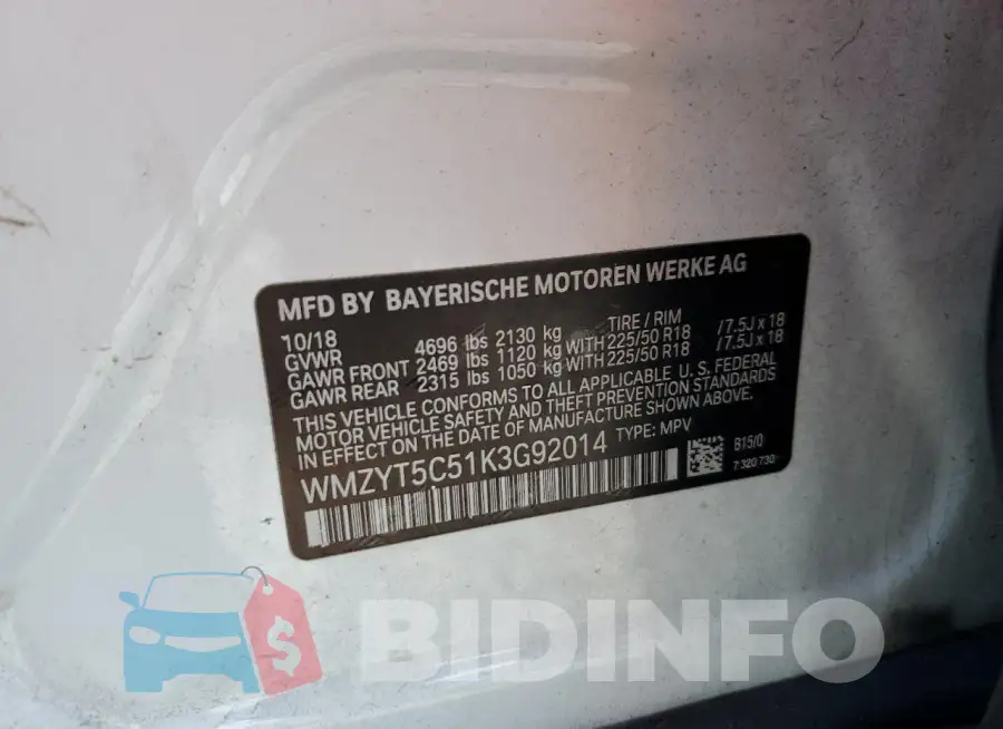 WMZYT5C51K3G92014 Photo# 13