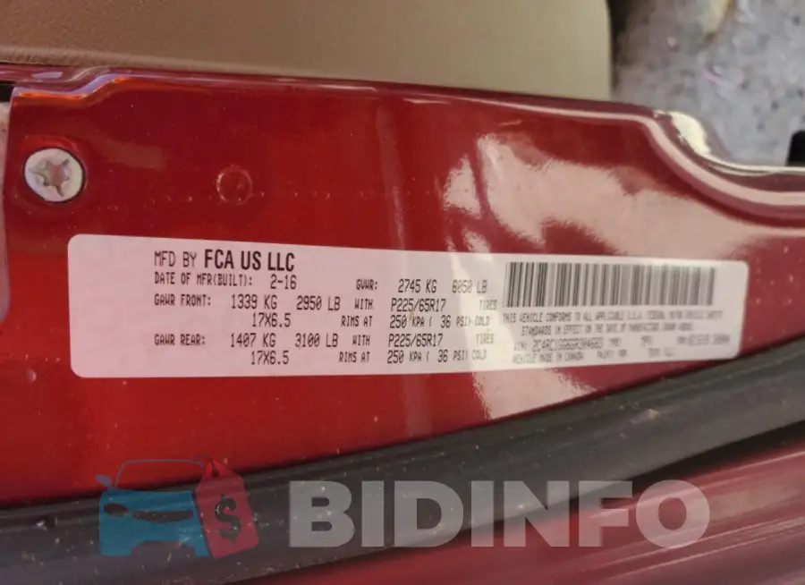 2C4RC1GG6GR304683 Photo# 13