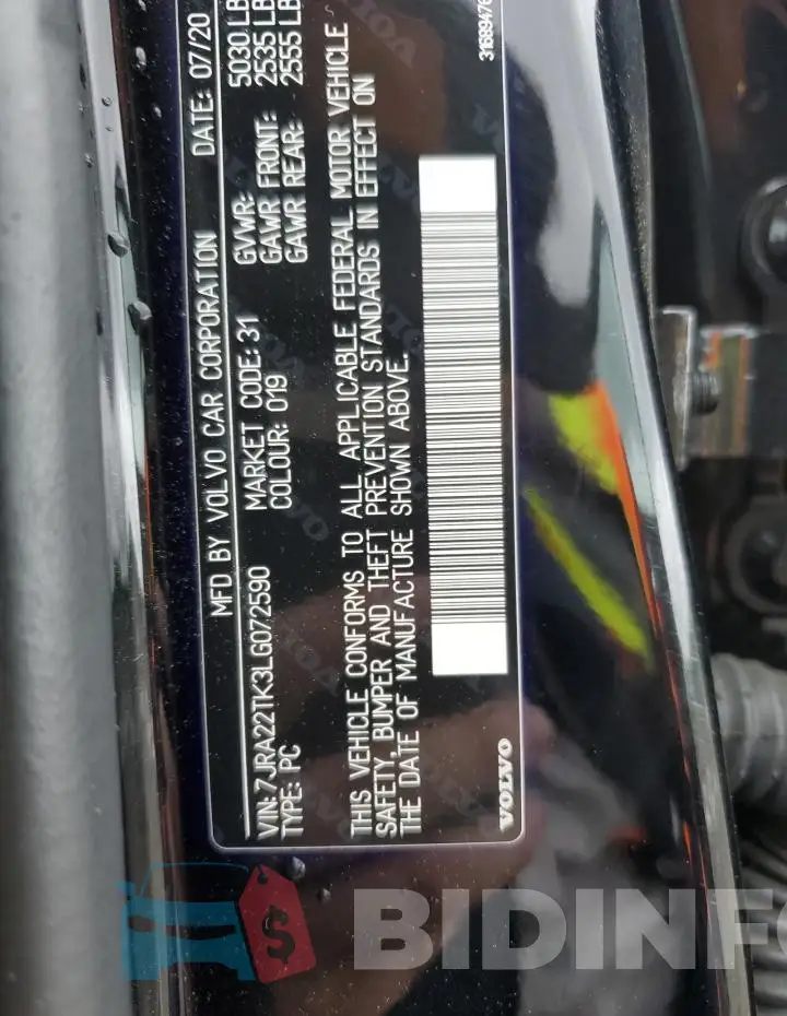7JRA22TK3LG072590 Photo# 12