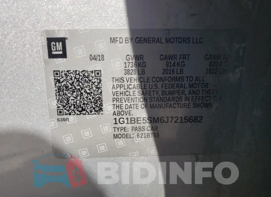 1G1BE5SM6J7215682 Photo# 12