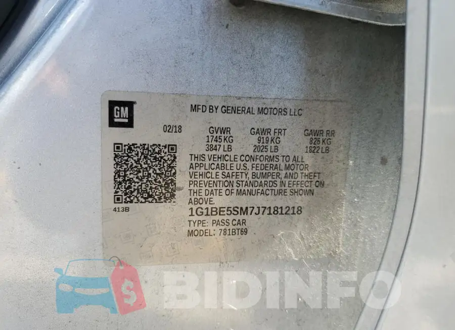 1G1BE5SM7J7181218 Photo# 13
