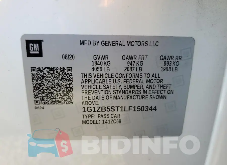 1G1ZB5ST1LF150344 Photo# 12