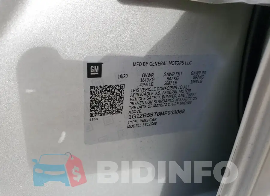 1G1ZB5ST8MF033068 Photo# 12