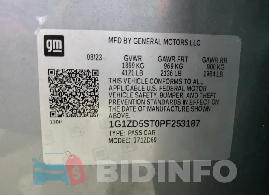 1G1ZD5ST0PF253187 Photo# 12