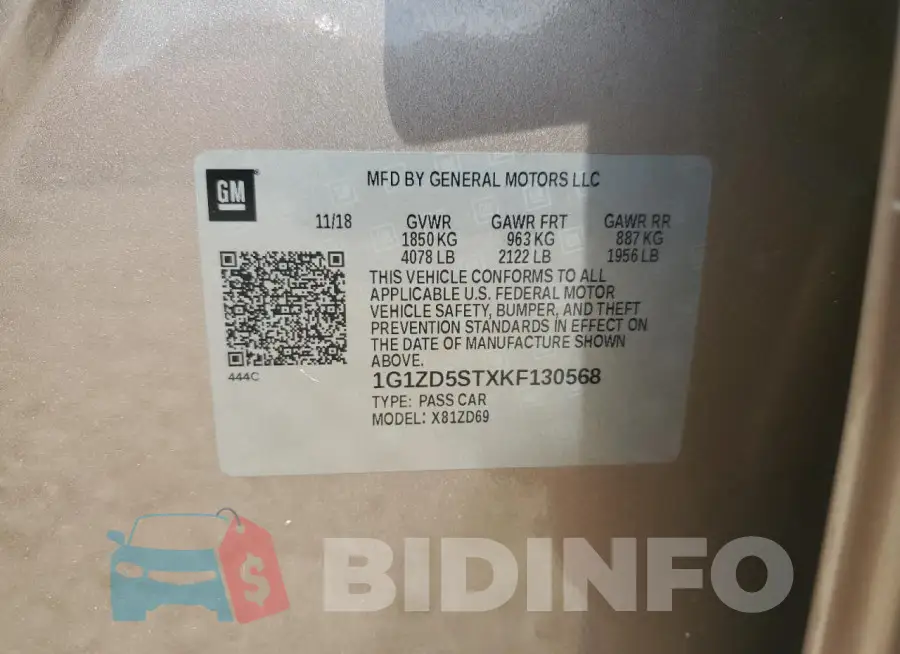 1G1ZD5STXKF130568 Photo# 12