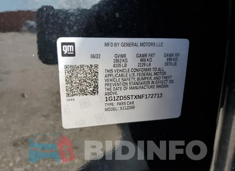 1G1ZD5STXNF172713 Photo# 12