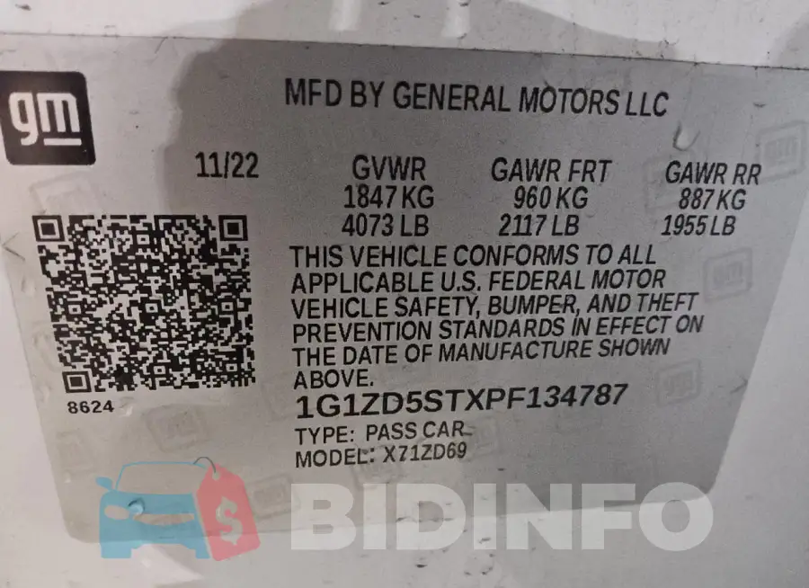 1G1ZD5STXPF134787 Photo# 12