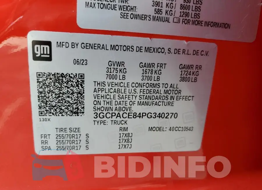 3GCPACE84PG340270 Photo# 12