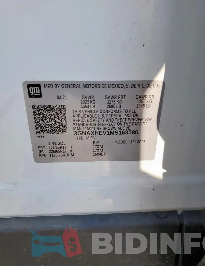 3GNAXHEV1MS163085 Photo# 13
