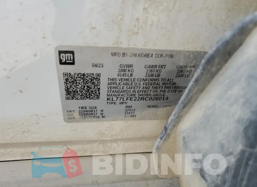 KL77LFE22RC026014 Photo# 12