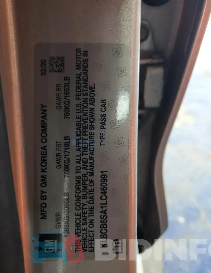 KL8CB6SA1LC460991 Photo# 13