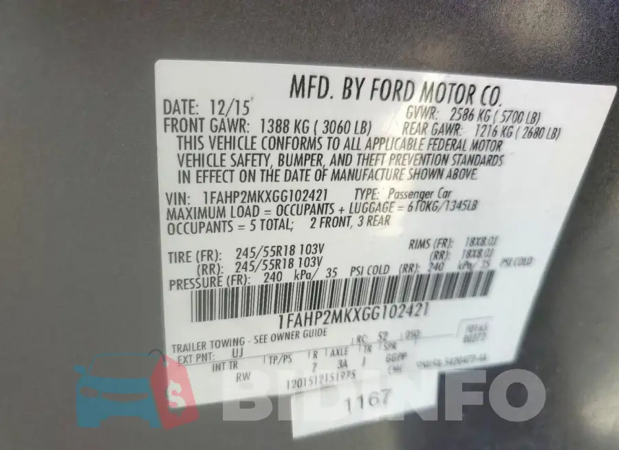 1FAHP2MKXGG102421 Photo# 12