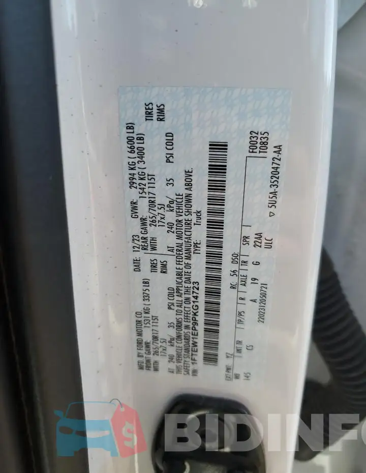 1FTEW1EP9PKG14723 Photo# 12