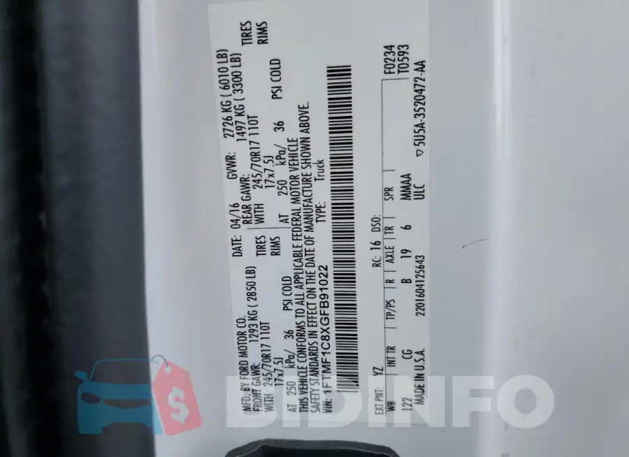 1FTMF1C8XGFB91022 Photo# 12