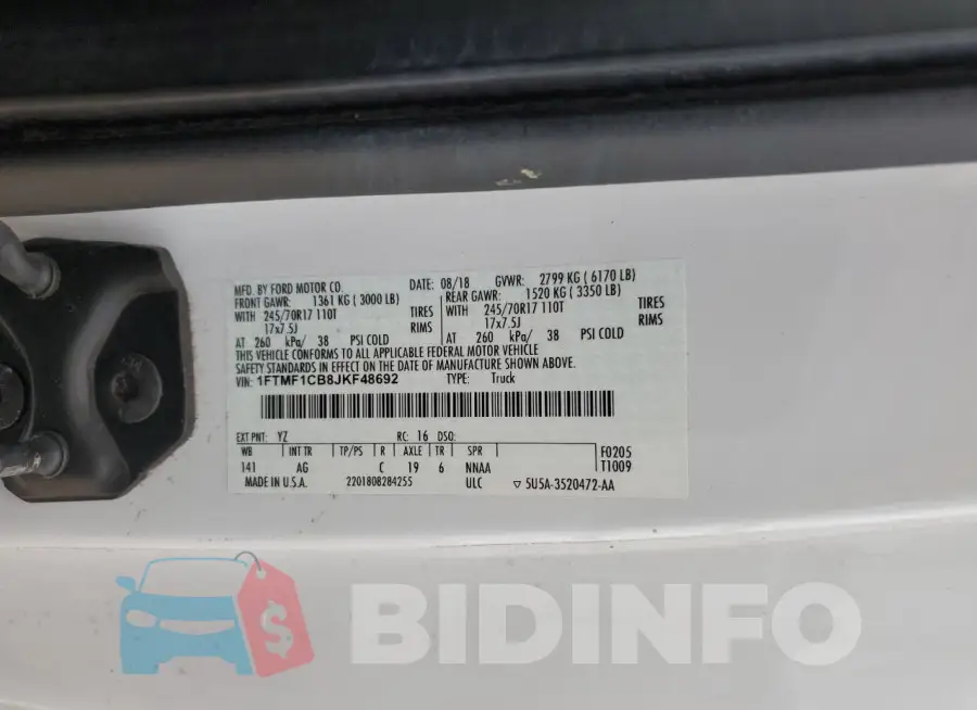 1FTMF1CB8JKF48692 Photo# 12