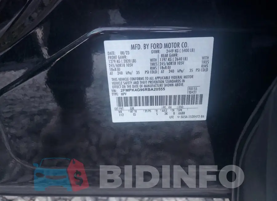2FMPK4G96RBA20555 Photo# 13
