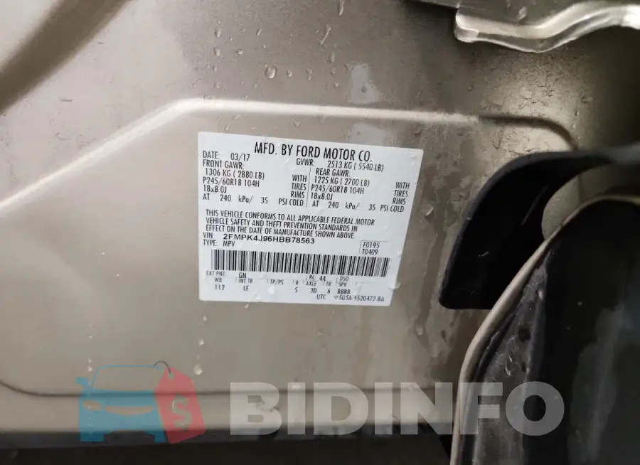 2FMPK4J96HBB78563 Photo# 13