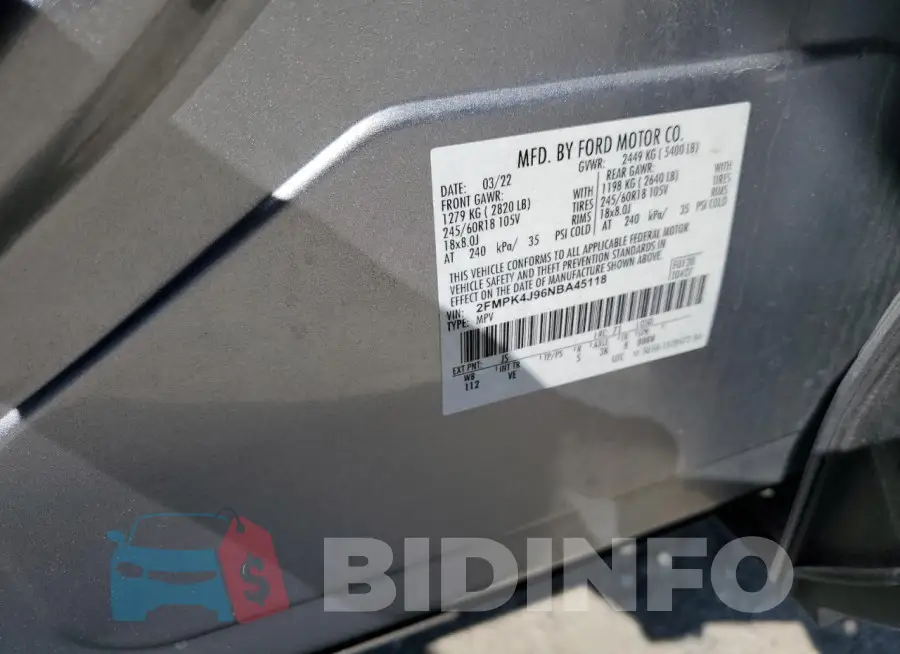 2FMPK4J96NBA45118 Photo# 13