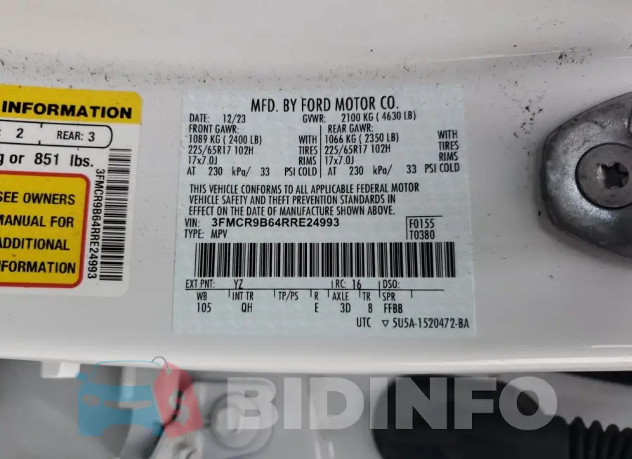 3FMCR9B64RRE24993 Photo# 13