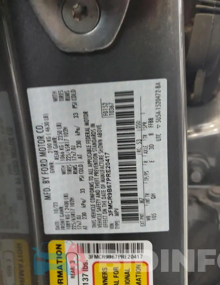 3FMCR9B67PRE20417 Photo# 13