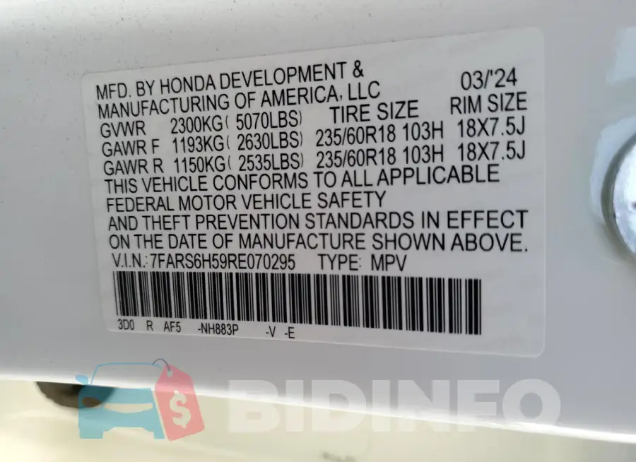 7FARS6H59RE070295 Photo# 13