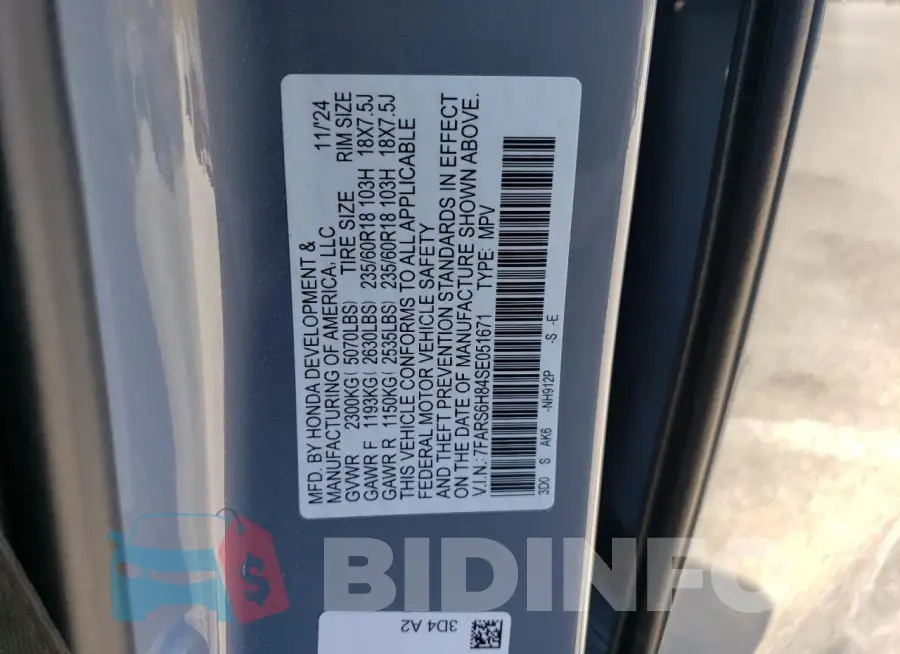 7FARS6H84SE051671 Photo# 13