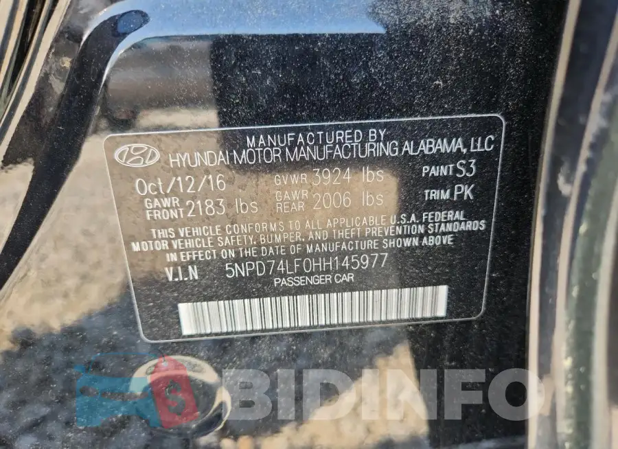 5NPD74LF0HH145977 Photo# 12