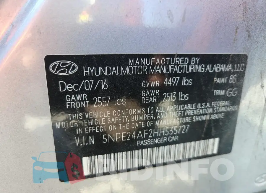 5NPE24AF2HH535727 Photo# 12