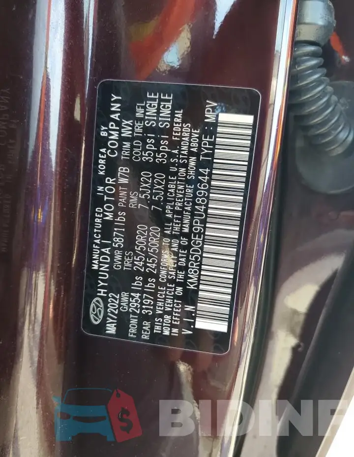 KM8R5DGE9PU489644 Photo# 13