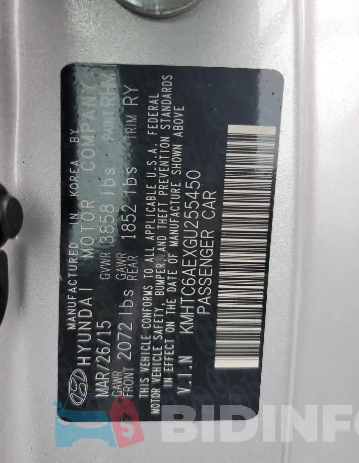 KMHTC6AEXGU255450 Photo# 13