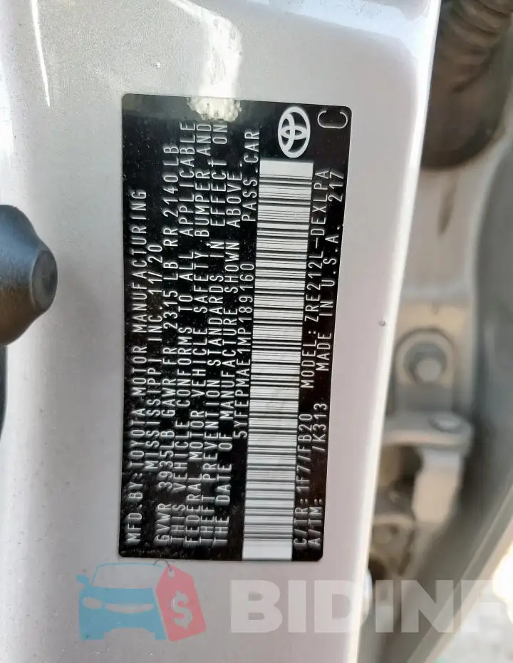 5YFEPMAE1MP189160 Photo# 12
