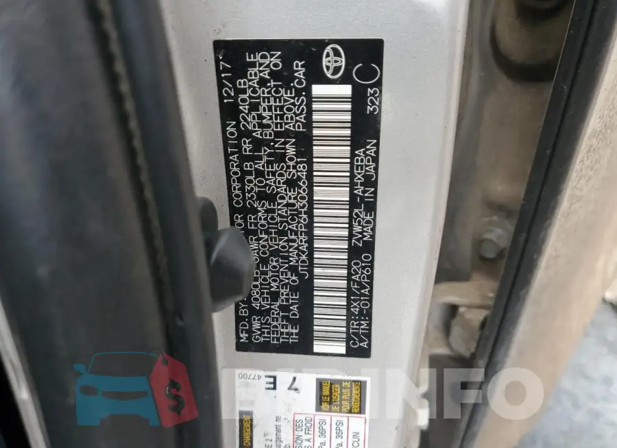 JTDKARFP6H3066481 Photo# 12