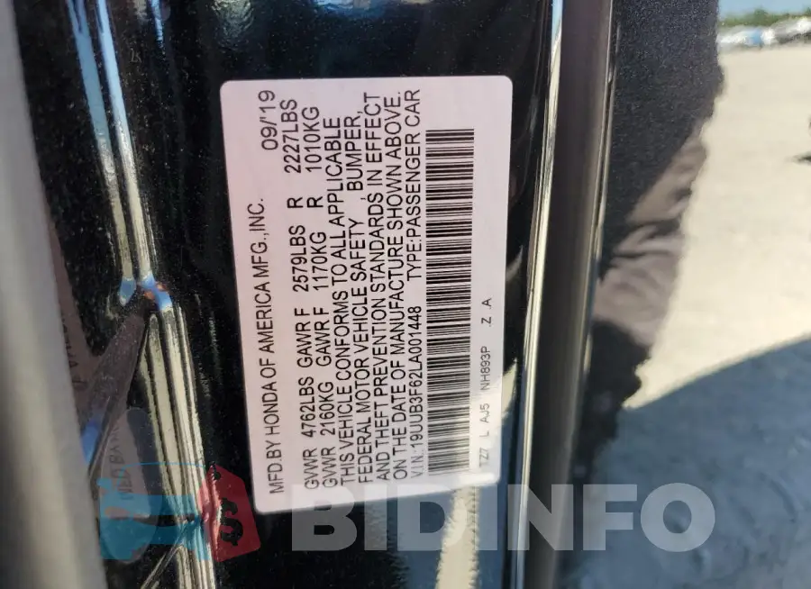 19UUB3F62LA001448 Photo# 12
