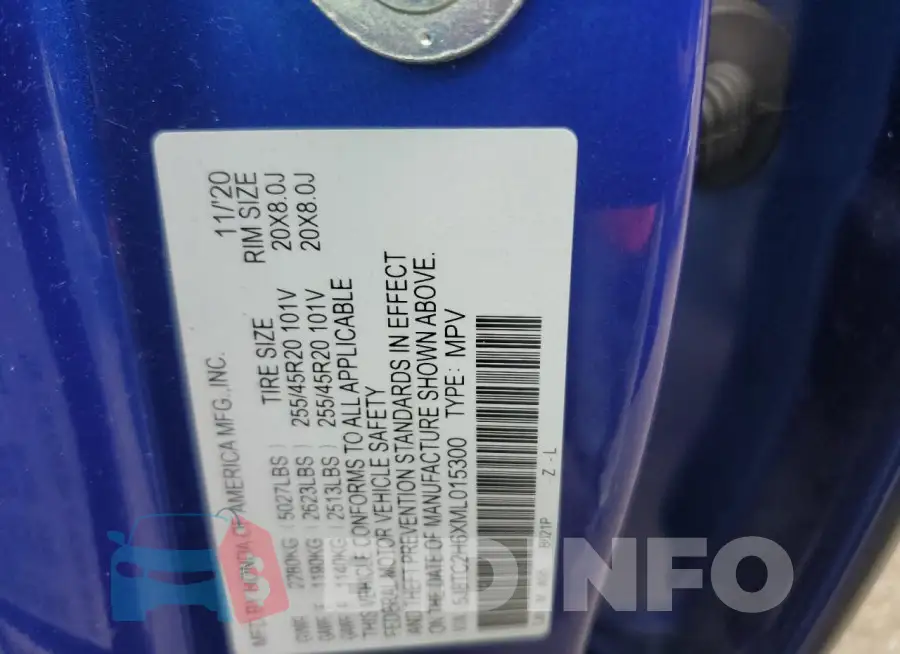5J8TC2H6XML015300 Photo# 14