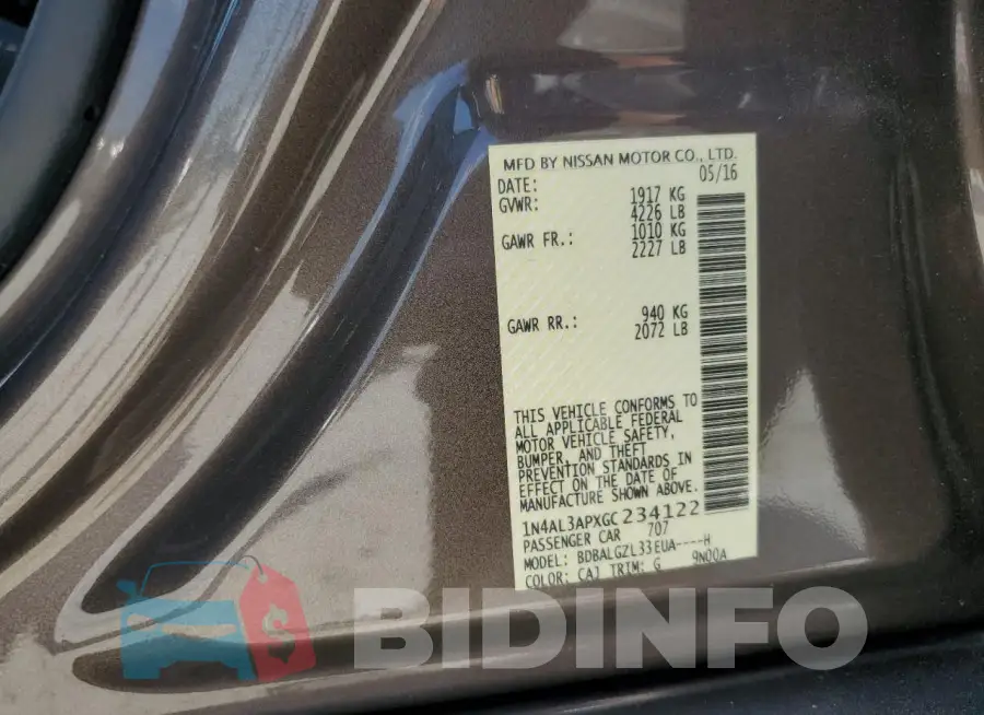 1N4AL3APXGC234122 Photo# 12