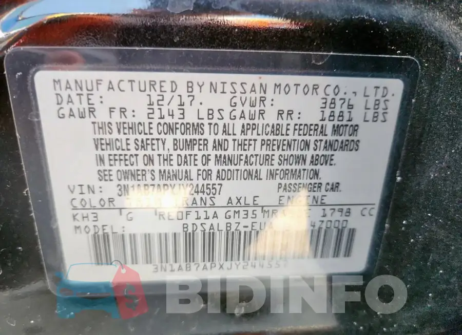 3N1AB7APXJY244557 Photo# 13