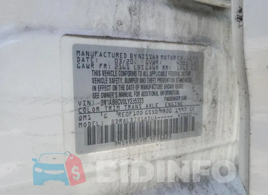 3N1AB8CV0LY235323 Photo# 12