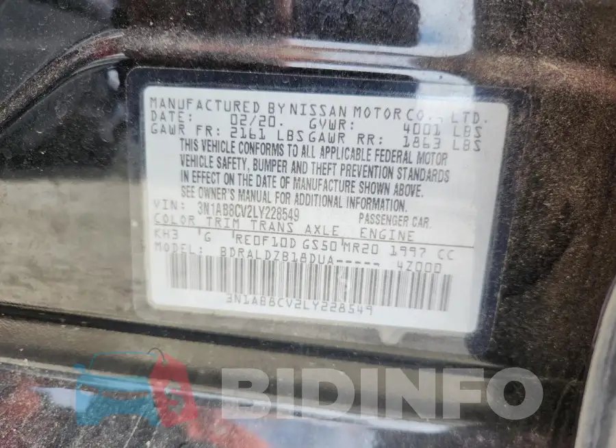 3N1AB8CV2LY228549 Photo# 12