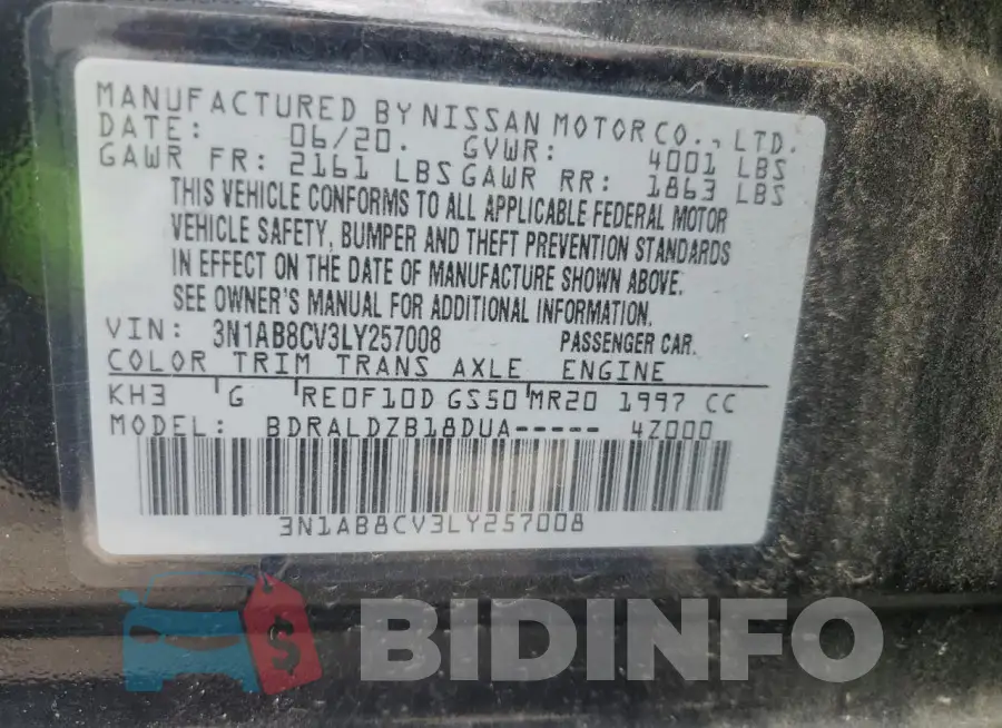 3N1AB8CV3LY257008 Photo# 12