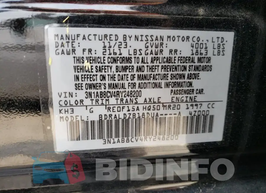 3N1AB8CV4RY248200 Photo# 12