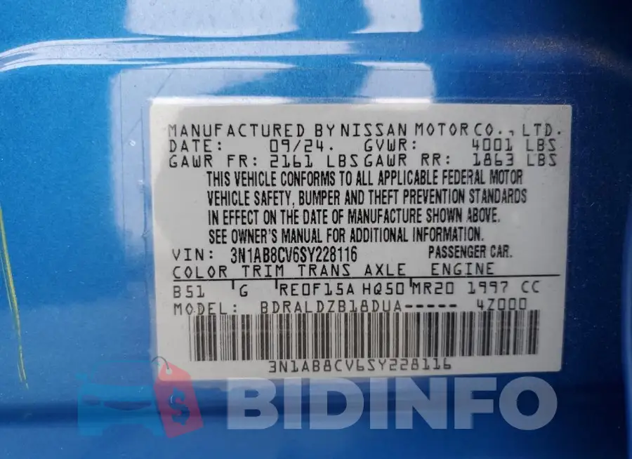 3N1AB8CV6SY228116 Photo# 12