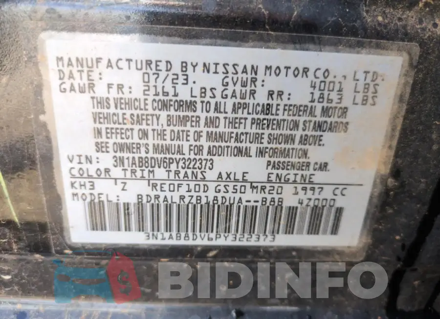 3N1AB8DV6PY322373 Photo# 12